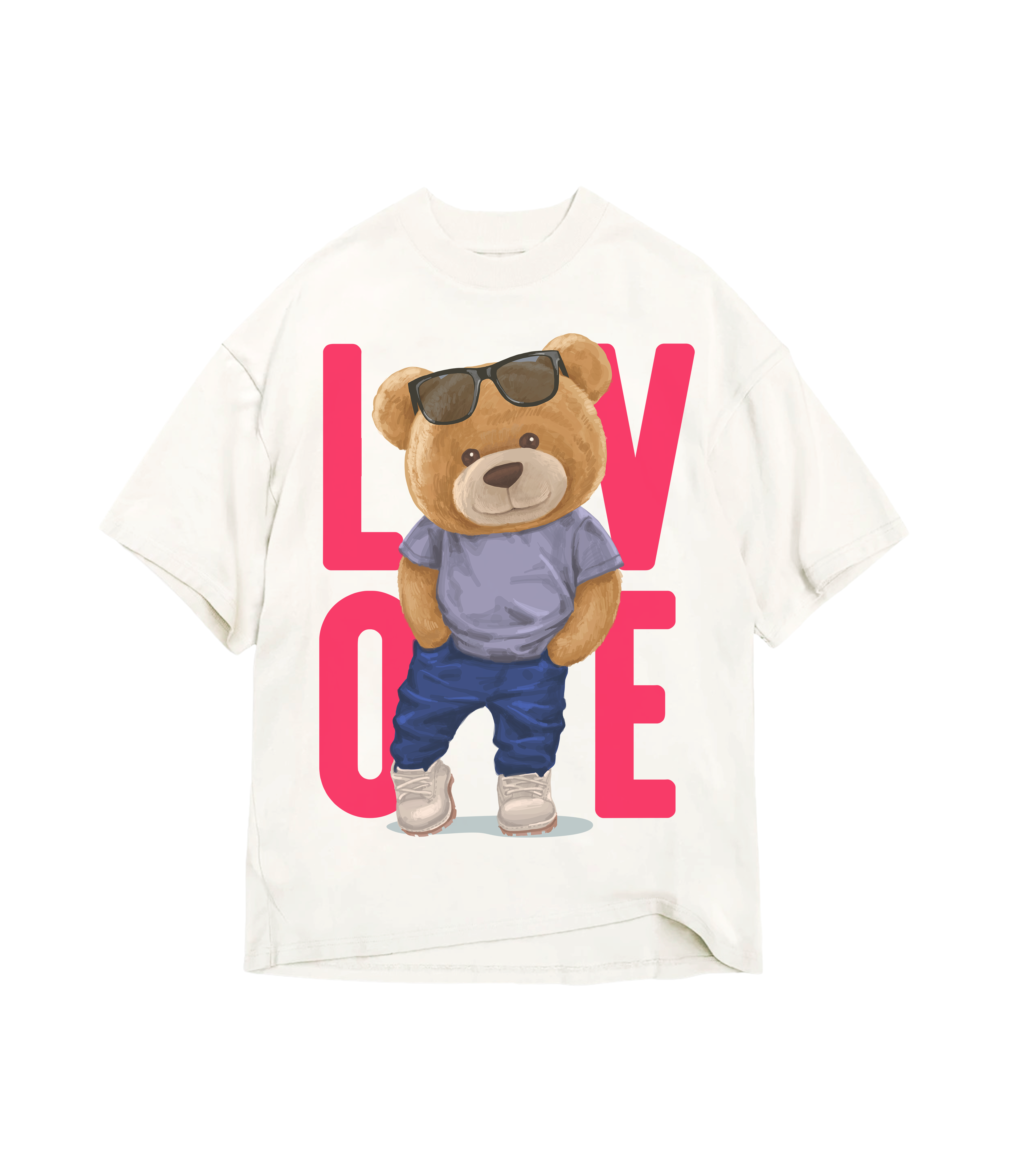 Louis Vuitton Supreme Cartoon Bear T-Shirt - Theaffordableshirt