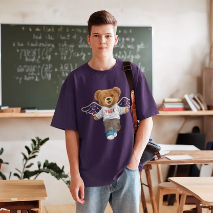 Free Spirit Teddy Purple Oversized T-shirt