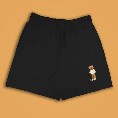 Hookah Puffer Teddy Black Shorts