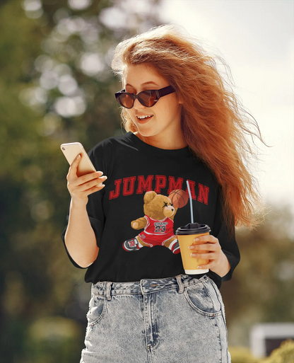 Jumpman Teddy Black Oversized T-shirt