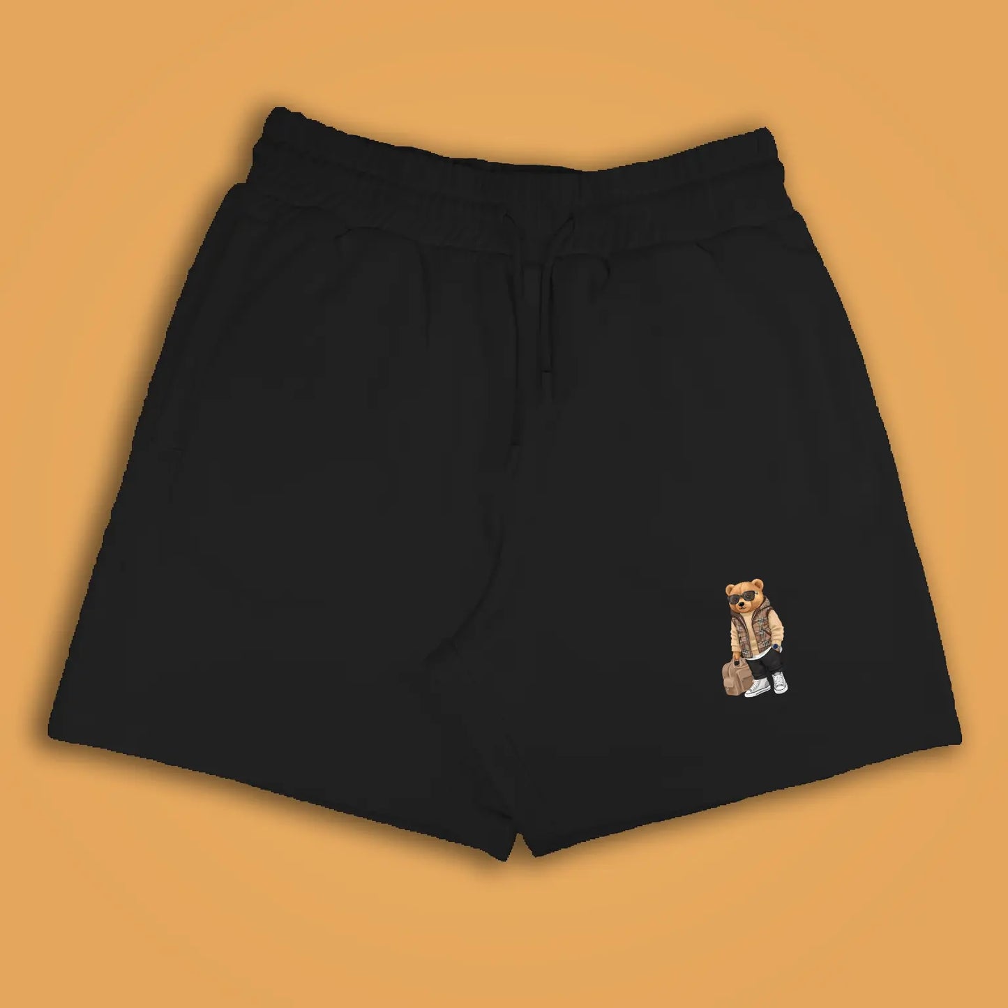 Luxury Traveller Teddy Black Shorts