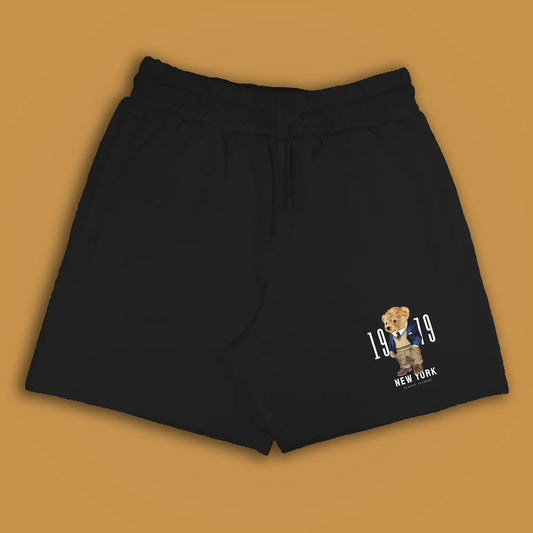 New York Teddy Black Shorts