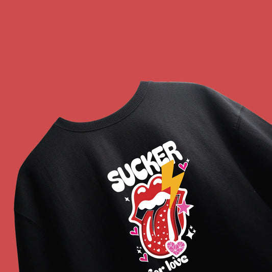 Sucker For Love Black Oversized T-shirt