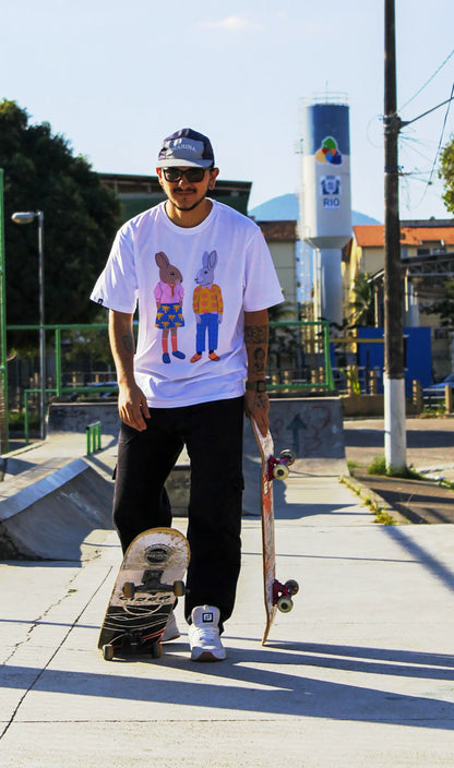 Bunny White Oversized T-shirt